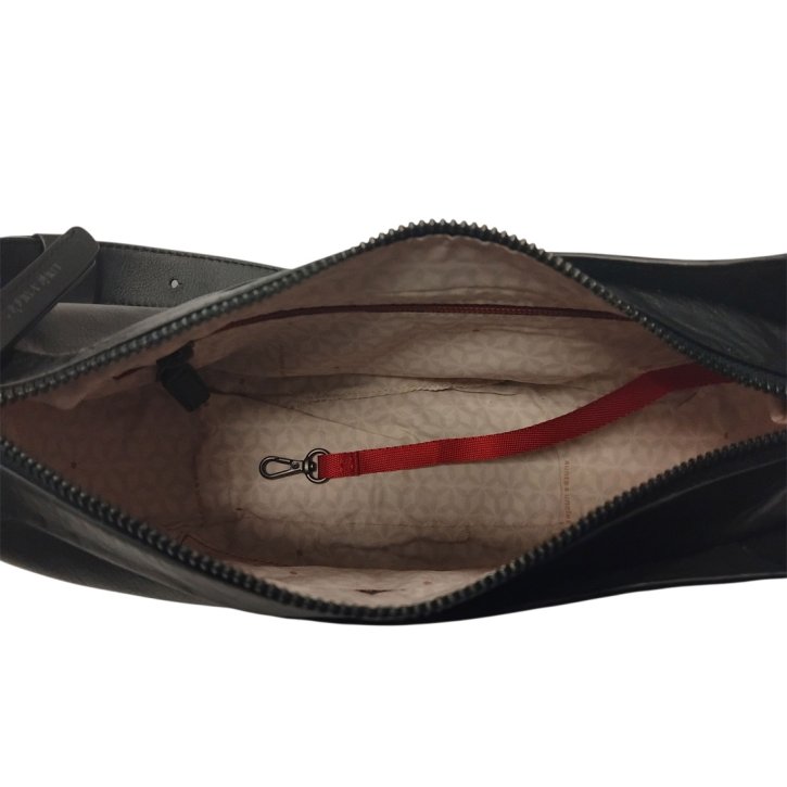 Aunts & Uncles Orchid Halfmoon Bag S jet black